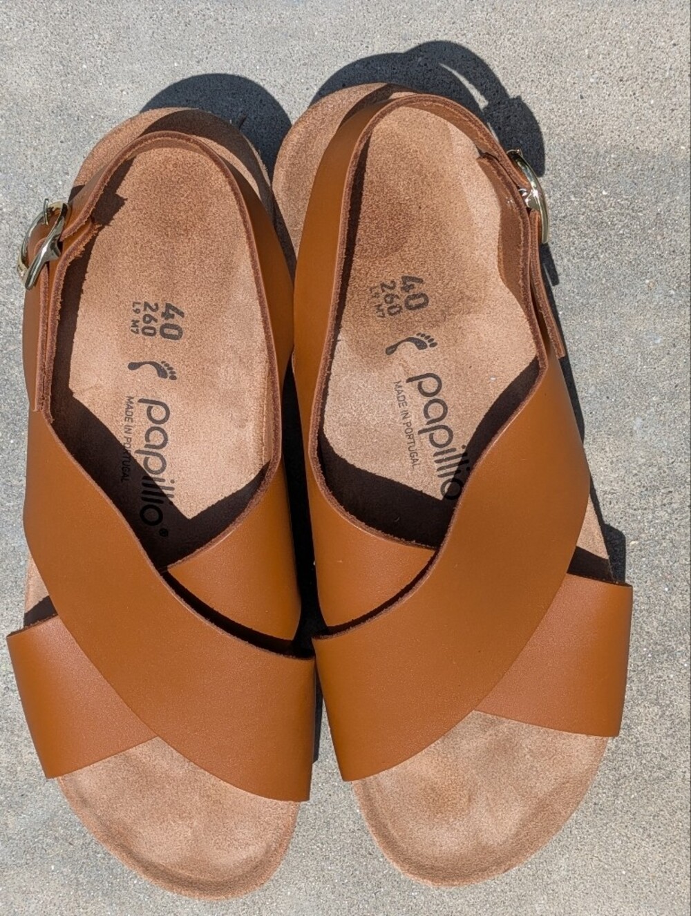 Birkenstock Papillio Samira Womens Wedge Sandals Sz 9 / 40  Leather Slingback - Picture 3 of 7